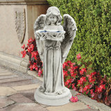 Tranquil Guardian Angel Statue