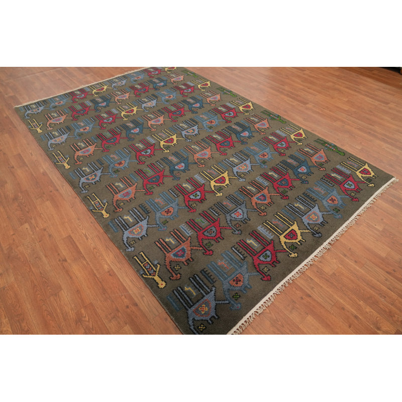 Tapis indien animaux 6 pi x 9 pi Ziegler