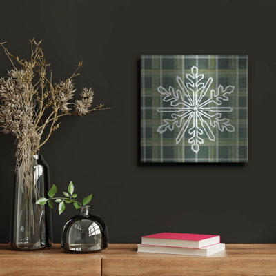 " Green Plaid Snowflakes " by House Fenway