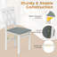 Chaises de cuisine pliantes avec structure rembourrée en bois d'hévéa et cuir PVC-1060256117-1060256104-1060256115