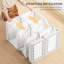 Armoire-penderie portative, armoire de chambre pliante, organisateur de rangement de vêtements avec 8 compartiments cubes, tringle, portes magnétiques, blanc