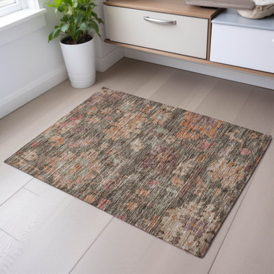 Premium Machine Washable Konopka AMF1108 Global Rug