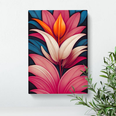 The Lively Flowers - Wrapped Canvas