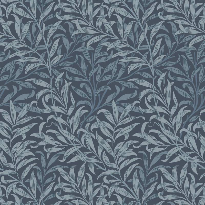 Papier peint adhésif bleu Willow Boughs, Bleu