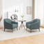 Fauteuil demi-tonneau en simili cuir Ammon-55865694