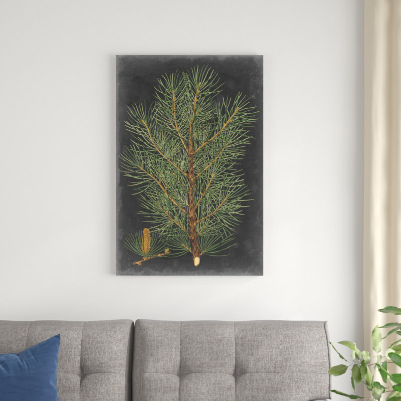 «Dramatic Pine II», peinture sur toile, H 36 po x l 24 po, Non, Unframed