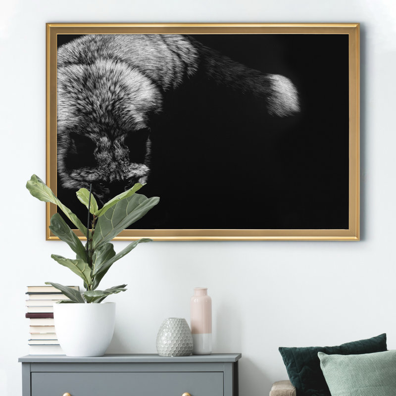 «Wild Scratchboard III», impression sur toile encadrée, Doré, H 26,5 po x l 36,5 po x P 1,5 po