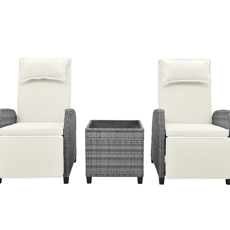 Deux meubles d'extérieur avec table ajustable en acier galvanisé -, pour la cour, la piscine et le cadre du café, transformez votre espace en cachette confortable