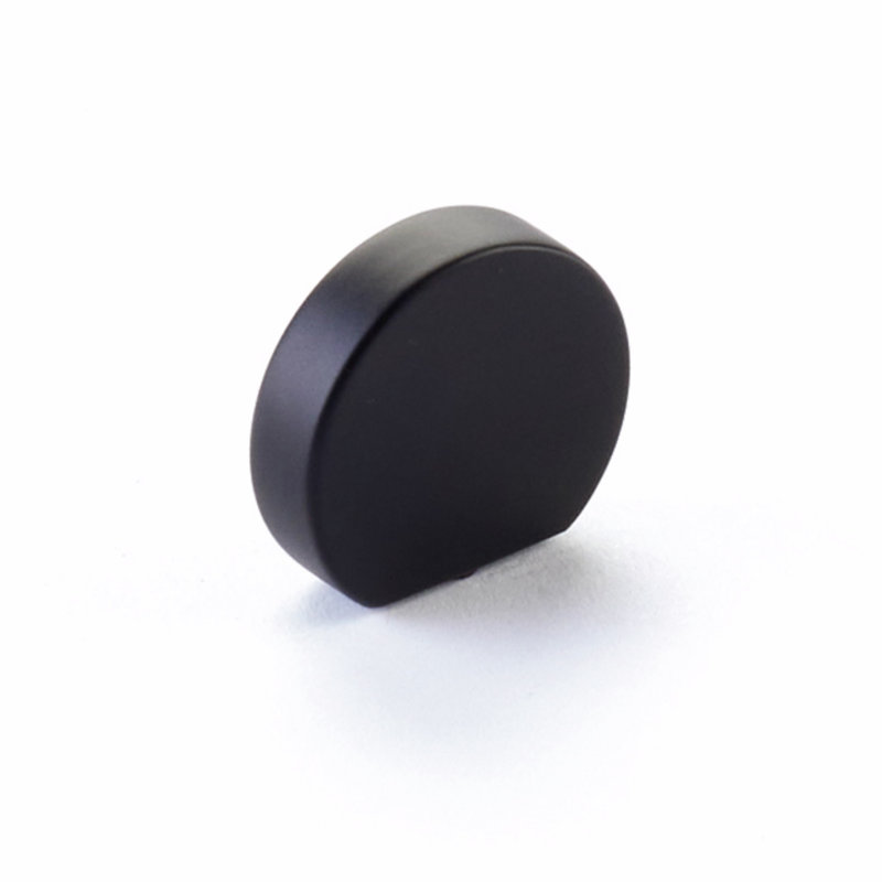 Café Oval Knob, Matte Black