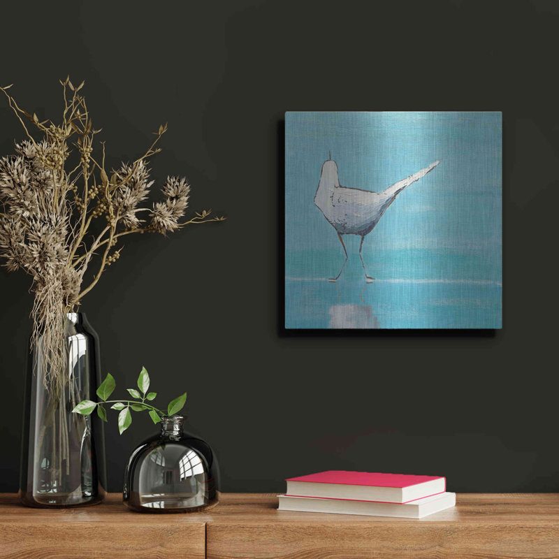 «Egret II» par Phyllis Adams, H 12 po x l 12 po