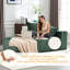 Canapé en mousse viscoélastique 2: élégant et relaxant, tissu bouclé 2, confort luxueux-121096919