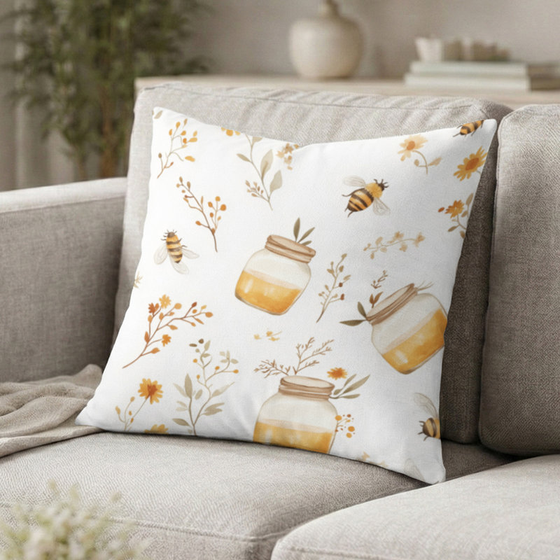 Coussin Country Farmhouse, H 16 po x l 16 po