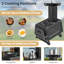 Nodal Cylinder Steel Smokeless Outdoor Fireplace