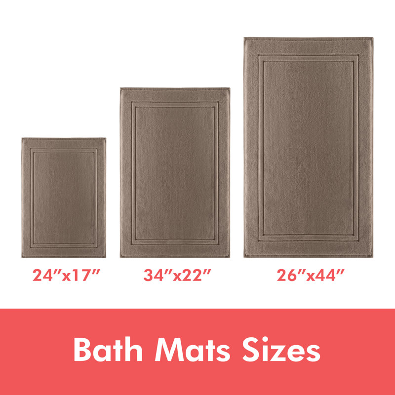 Tapis de bain 100% coton Patonai, 26", Latte