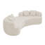 Canapé épuré à quatre places à compression complète Boneless, tissu en velours de peluche, canapé compact sans assemblage pour petits espaces et appartements-1309827036