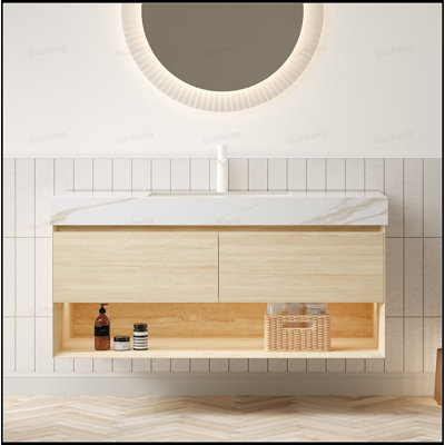 Tablette et meuble-lavabo 48 po
