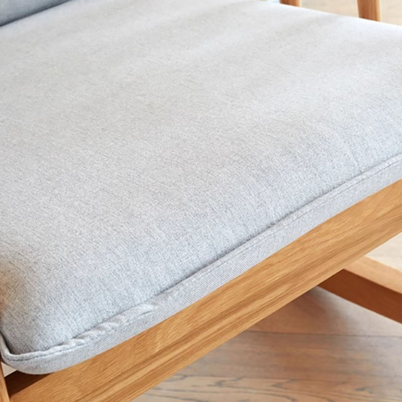 Chaise berçante en bois massif