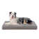 Orthopedic Memory Foam Dog Bed, Cooling Dog Beds Waterproof Pet Bed For Crate With Removable Washable Cover