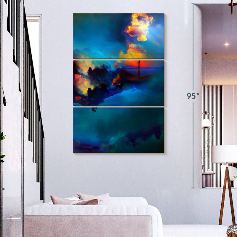 Kelan Time Keepers, 74" H x 48" W