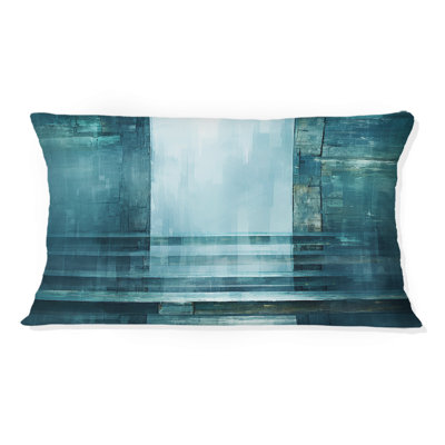 Coussin décoratif porte à l'autre "Riverside" I - Abstract Collages