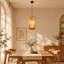 Amirali 1 - Light Rattan Farmhouse Bohemian Single Pendant