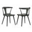 [Ensemble de 2] Chaises de ferme rustiques, chaises d'appoint en bois massif pour la cuisine et la salle à manger, assemblage facile-407792057