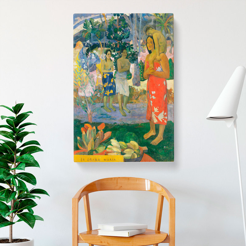 Hail Mary by Paul Gauguin - Wrapped Canvas, 76cm H x 50cm W x 3cm D