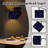 Arc Floor Lamp Colorful Starry Night Planets Swirls Crescent Moon Floor Lamps with Remote LED Lights Adjustable Lamp Shades Tall Standing Lamps for Reading Office Living Room