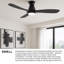 Ventilateur intelligent DEL intégré Swell Flush-94487137