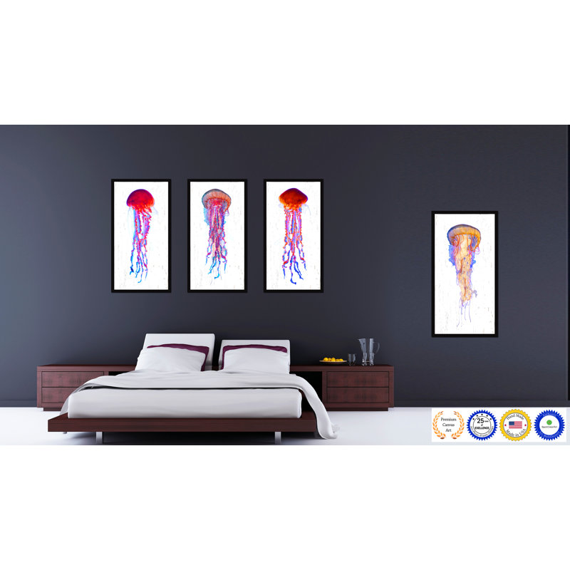 " Blue Shrimp " Painting Print, 28" H x 37" W