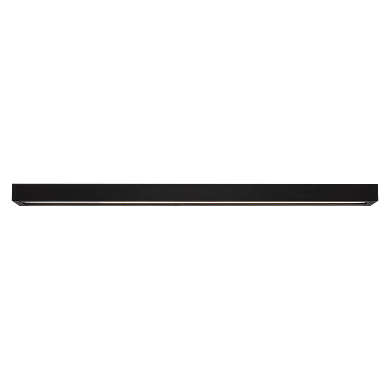 Éclairage de salle de bain 1 lumière DEL à intensité variable, Noir, 2700 K