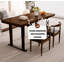 Bureau rectangulaire électrique réglable en bois massif-489771694-489771688