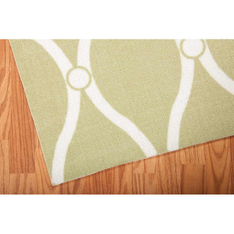 Tapis vert moderne Dian, Rectangle 5 pi 3 po x 7 pi 5 po