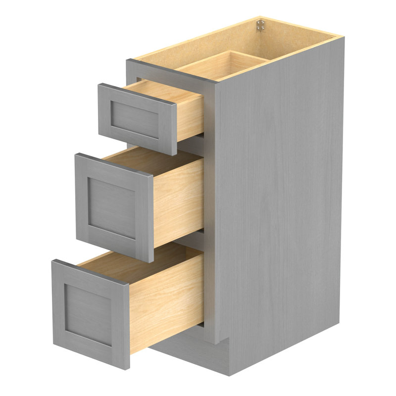 Base de meuble-lavabo simple Hibbard seulement, H 32,5 po x l 12 po x p 21 po, Argent