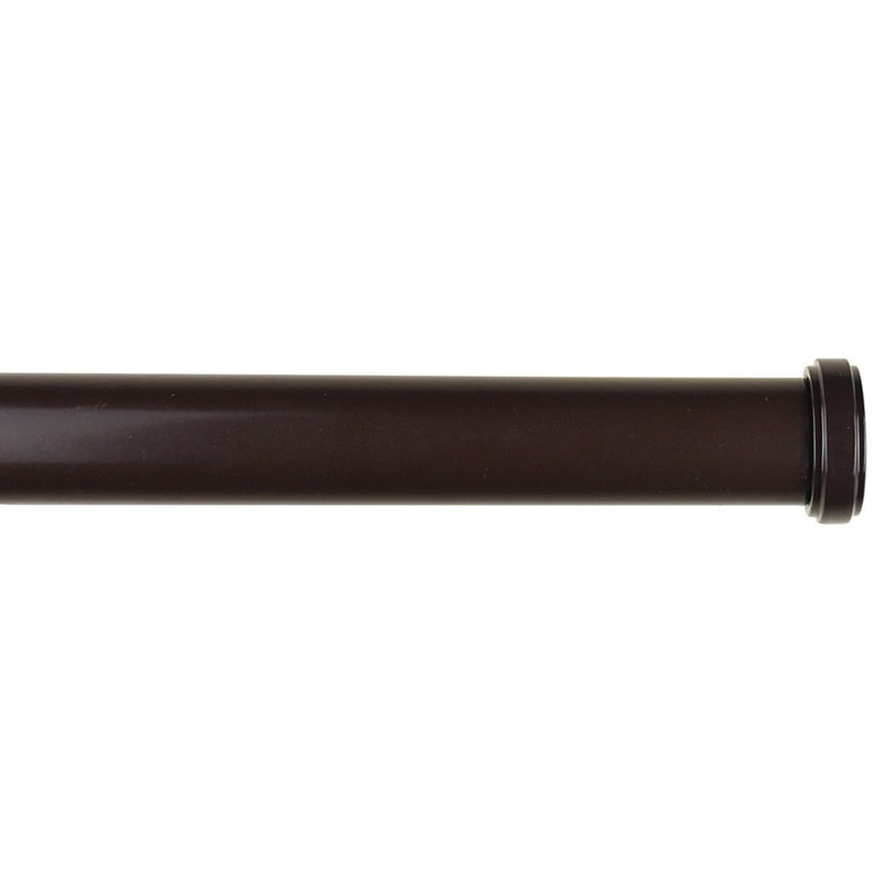 Tringle à rideaux simple Mulvihill, H 1 po x l 48 po x P 1 po, Bronze