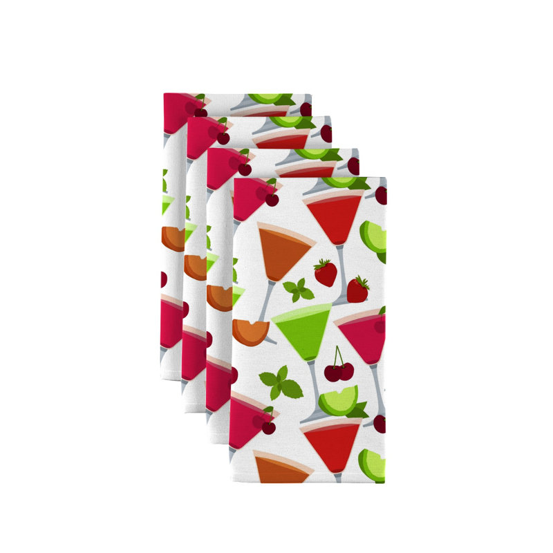 Polyester Abstract Square Napkin