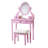 Landisburg Wood Moniya Makeup Vanity Table And Stool Set-1460219455