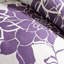 Literie en coton imprimé très grand - mauve 3 coussins décoratifs Jupe de lit Édredon imprimé floral 2 taies décoratives 1 Envoûtant-127366358