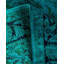 Tapis bleu noué à la main de conception unique Chimel