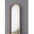 9.5" X 47.2" Decorative Wall Mirror With Elongated Oval Frame