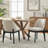 Bason 19.5" H Polyester Upholstered Dining Chair With Black Solid Wood Legs（Set Of 6）-1882725031-1883804170