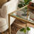 Phillippa Glass Top End Table