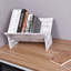 Étagère de bureau rustique en bois massif blanchi à la chaux pour livres, CD et magazines, organisateur de style maison de campagne 