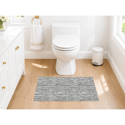 Tapis de toilette rectangulaire épais et mince, absorbant et antidérapant