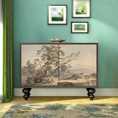 Armoire décorative française avec portes doubles