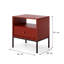 Craigarogan 53.6cm W Plywood / Laminate Board Bedside Table-71062531