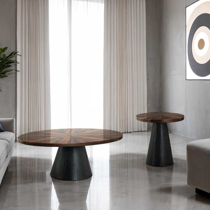 Ensemble de table 3 pièces de style contemporain 1 x table basse 2 x table de bout