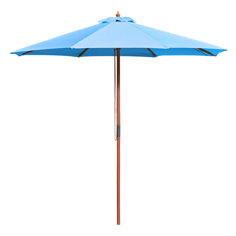 Porte-parapluies en bois Guilliana, Light Azure Blue