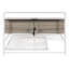 Lit en métal blanc avec couchette, ports et support à lattes. Pleine grandeur. Essentiel solide. Aucun sommier tapissier n'est requis pour le lit gigogne. Look moderne et rustique. Fabrication, nécessaire. Espace de couchage supplémentaire-1111990321