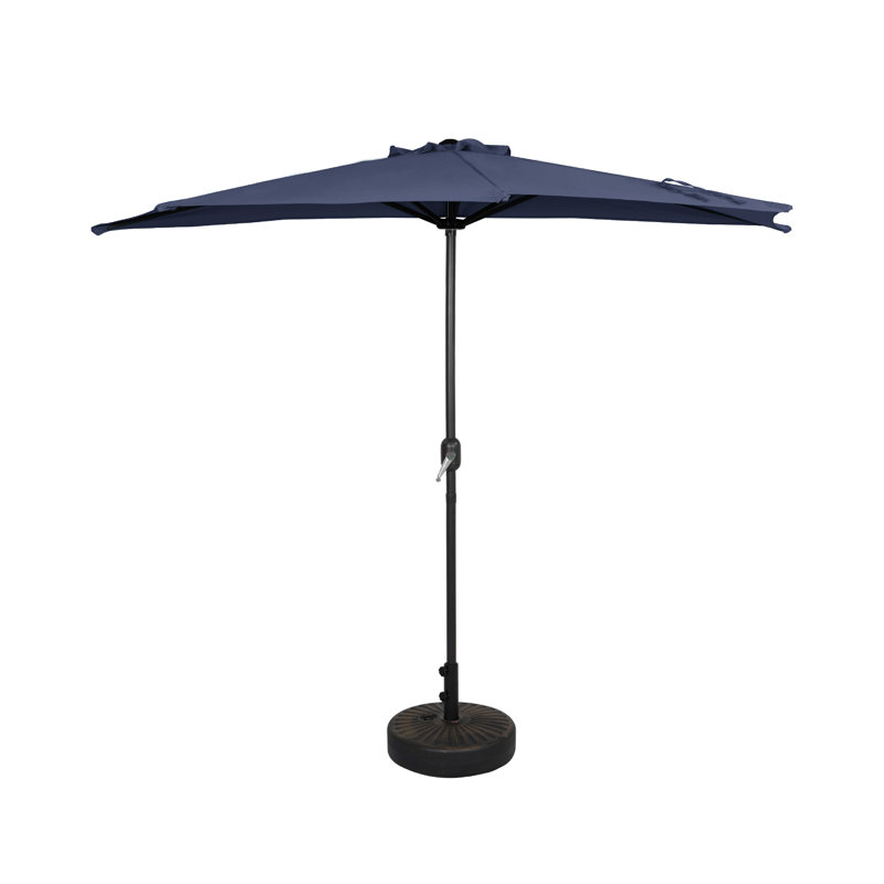 Parasol de marché 9 pi Nicholls, Bleu marine / bronze